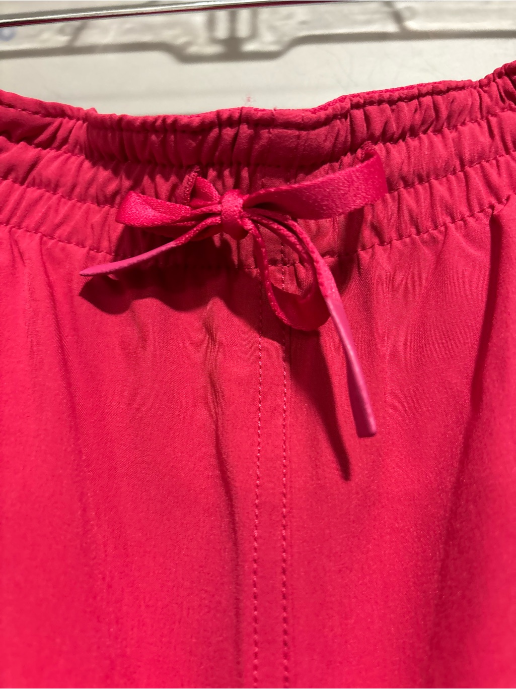 Finish Line Red Joggers With White Side Stripe — image 2 of 4